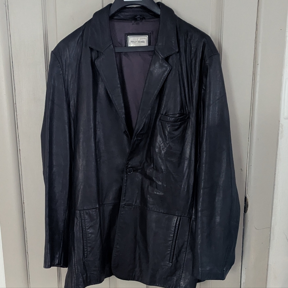 Men's Leather Car Coat